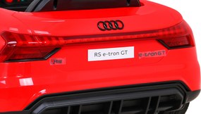 Ramiz Elektrické autíčko Audi RS E-Tron GT pre deti červené + diaľkové ovládanie + pohon 4x4 + rádio MP3 + LED + EVA