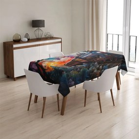 Sablio Obrus Parná lokomotíva v kúzelnej krajine - 130x130 cm