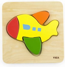 Viga drevené puzzle pre deti - Lietadlo