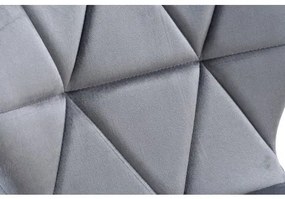 Jedálenská stolička MURET zamatová, grafitová