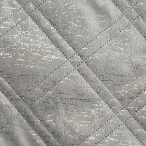 Dekorstudio Zamatový prehoz na posteľ LUIZ s lesklým vzorom - strieborný Rozmer prehozu (šírka x dĺžka): 200x220cm