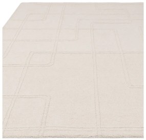 Krémovobiely ručne tkaný vlnený koberec 160x230 cm Ada – Asiatic Carpets