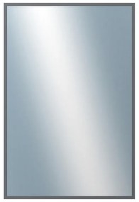 DANTIK - Zrkadlo v rámu, rozmer s rámom 40x60 cm z lišty Hliník platina (7003019)