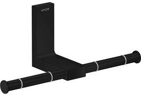 AXOR Universal Rectangular držiak toaletného papiera (pre 2 rolky papiera), matná čierna, 42657670