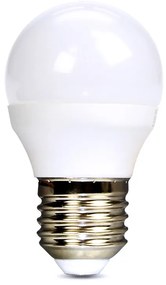 SOLIGHT LED žiarovka miniglobe matná P45 6W, E27, 6000K, 510lm