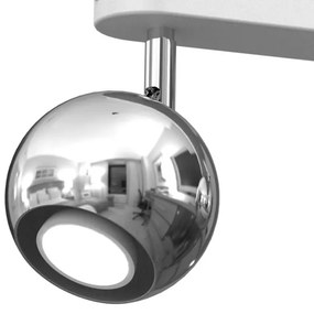 Bodové svietidlo COMET 3xGU10/8W/230V biela/lesklý chróm