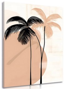 Obraz abstraktné botanické tvary palmy - 60x90