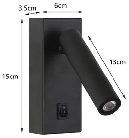 Brilagi - LED Nástenné bodové svietidlo MAYA LED/3W/230V 4000K čierna