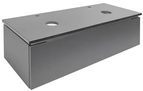 Kúpeľňová skrinka žulovou krycí doskou SAT Feel 120x30x46 cm mat SATFEEL120ANTZ, 1 ks