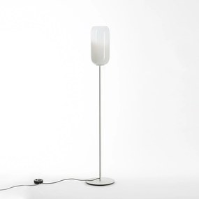Artemide Gople stojacia lampa biela, fúkané sklo, E27, design Big 170cm