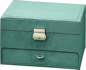 Elegantná šperkovnica CA7 organizér na bižutériu, zelená