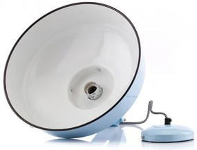 Vintage kovové svietidlo - lampa, FLUX BLUE pr.34cm