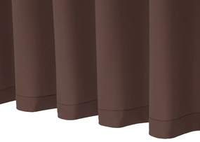 Biante Dekoračný záves Rongo RG-015 Tmavo hnedý 140x150 cm
