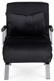 Kreslo pohovka rozkladacia PRATO čierna - vintino.sk