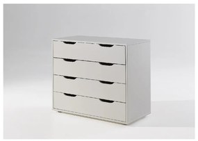 Biela komoda Vipack Pino