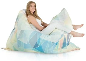 Veľký relaxačný vankúš Pastel Abstract – moderný dizajn a pohodlie pre každého Veľkosť: XL
