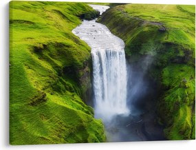 Obraz - Vodopád Skogafoss (70x50 cm)