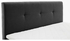 Antracitová boxspring posteľ 180x200 cm Stockholm – Meise Möbel