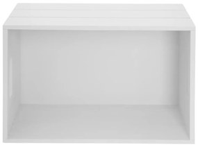 Biely drevený úložný box 36x26x15 cm – Orion