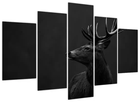 Obraz - Portrét jeleňa (150x105 cm)