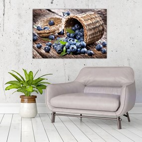 Obraz - Šťavnaté čučoriedky (90x60 cm)