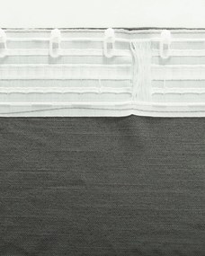 Záves BASIC s navliekacou riasiacou páskou 140x280 cm bridlicovo sivy 1 ks.