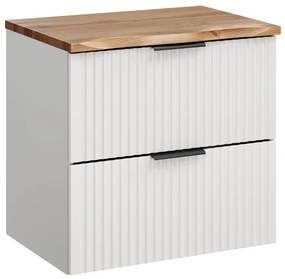 Závěsná skříňka Casad Nature s deskou 60 cm bílá/dub wotan