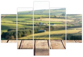 Obraz - Výhľad na krajinu (150x105 cm)