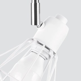 Bodové svietidlo Artemis, 2x biele drôtené tienidlo, (možnosť polohovania)