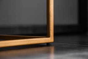 Dizajnová komoda Zorpi 177 cm – masívne mangové drevo / čierna