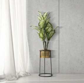 Stojan na kvety Simply 50 cm čierno-zlatý