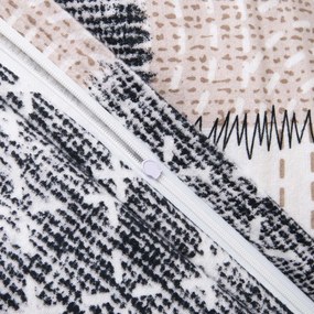 FLANELOVÉ OBLIEČKY FLANELOVE 160X200 CM, 2KS 70X80 CM VZOROVANÉ