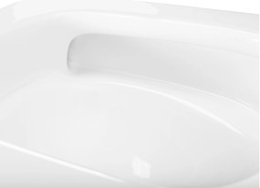 Rea Dexter, závesná WC misa Rimless Tornado 515x365x350 mm + WC sedadlo z duroplastu, biela lesklá, REA-C1278