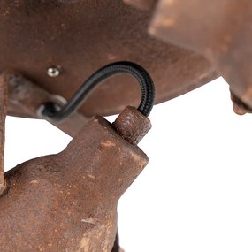 Inteligentné stropné svietidlo hrdzavo hnedé vrátane 3 WiFi GU10 - Sorra