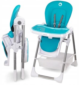 Detská stolička na kŕmenie Lionelo Linn Plus Farba: modrá