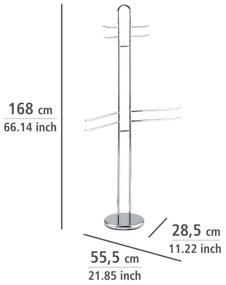 WENKO 15581100 - Stojan na uteráky PALERMO 55,5x168 cm, lesklý chróm