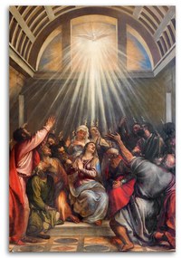 Gario Obraz na plátne Zoslanie Ducha svätého, Tiziano Vecelli, Benátky Rozmery: 70 x 100 cm