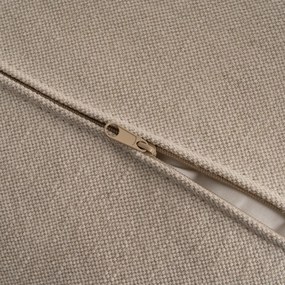 Krémová ľanová rohová pohovka (pravý roh/s leňoškou) – Ixia