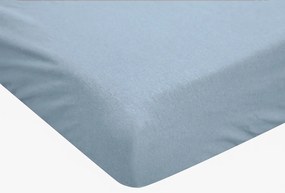 Nepremokavá plachta do detskej postieľky JERSEY 60x120 cm svetlo modrá