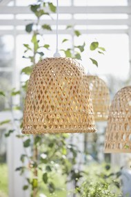 Závesná bambusová lampa BAMBOO BRAID CORD L:170 cm