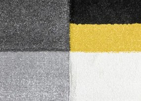 Koberce Breno Kusový koberec ALORA A1027 Yellow, sivá, viacfarebná,140 x 200 cm