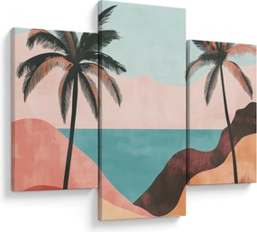 Obraz - Palmy pri mori (90x60 cm)