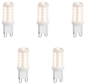 Sada 5 stmievateľných LED žiaroviek G9 Opál 3W 250lm 3000K