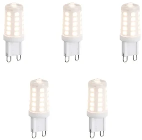 Sada 5 stmievateľných LED žiaroviek G9 Opál 3W 250lm 3000K