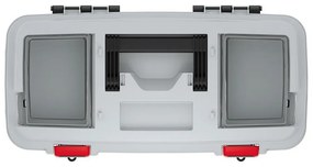 Kufor na náradie 54 × 27,8 × 26,9 cm, s organizérmi, sivá