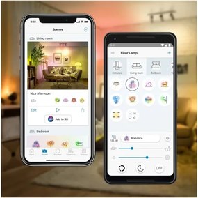 SADA 2x LED RGBW stmievateľné žiarovky A60 E27/9W/230V 2200-6500K Wi-Fi + diaľkový ovládač - WiZ