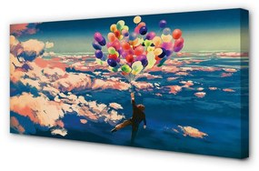 Obraz canvas Oblohy zatiahnuté balóny 100x50 cm