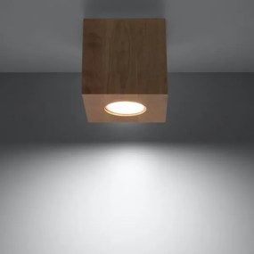 Sollux SL.0493 - Bodové svietidlo QUAD 1xGU10/10W/230V drevo