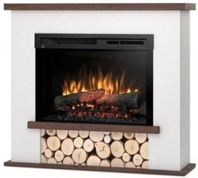 Elektrický krb Tula 26 biely/tmavý dub