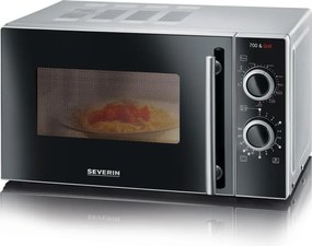 Severin MW 7771 - mikrovlnná rúra s grilom, 700 W/230 V, 20 l, čierna